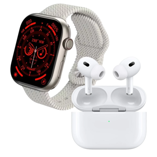 Combo Smartwatch X10 Pro + Airpods Pro (Segunda Generación) Calidad AAA