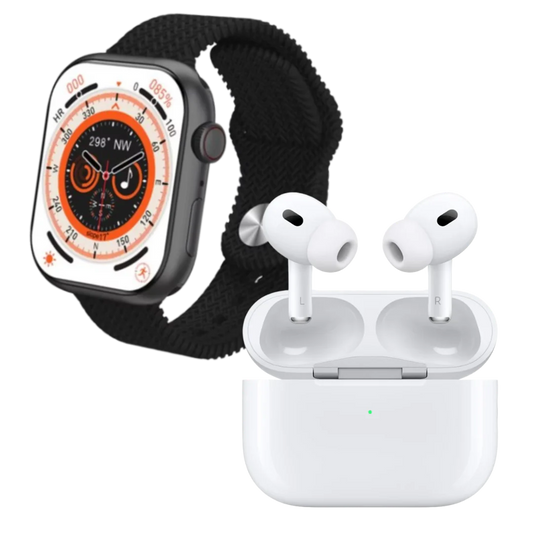 Combo Smartwatch X10 Pro + Airpods Pro (Segunda Generación) Calidad AAA